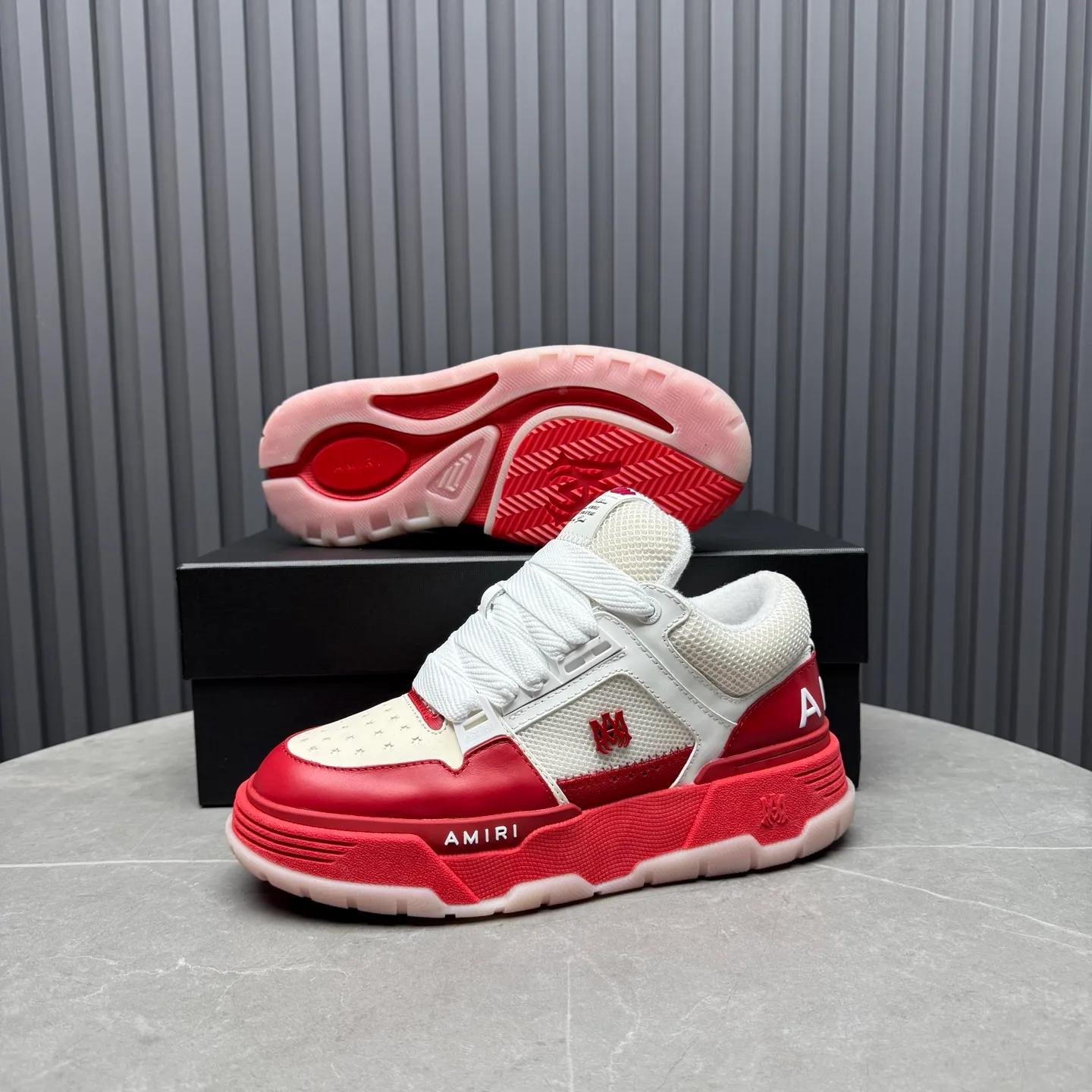 Men's shoes 💰660💰 AMIRI AMIRI trendy brand hot sale 🔥 Available all year round, couples 💑 Official website synchronization Imported fabrics 1⃣️ vs 1⃣️ replica, original factory special original sole, 35-45 (45. non-refundable)